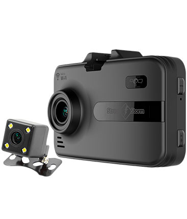 Автомобильное комбо-устройство с GPS/ГЛОНАСС, Wi-Fi-модулем и выносной камерой для записи видео Street Storm STR-9945SE (FULL SET)