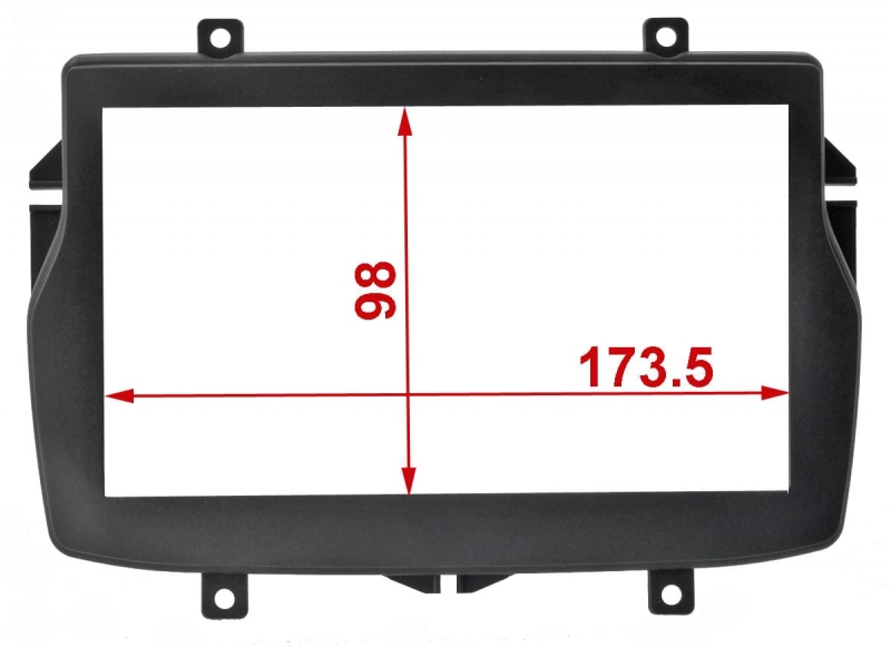 Переходная рамка 2DIN Intro 95-3344 Lada Vesta (2015-2019) 173 x 98